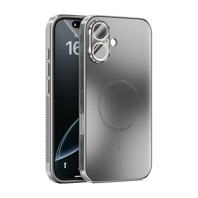 Custodia per telefono ABEEL con finitura satinata e dissipazione del calore, ideale per MagSafe, con pellicola protettiva per l'obiettivo., For iPhone 16, For iPhone 15 Pro Max, For iPhone 15 Pro, For iPhone 15 Plus