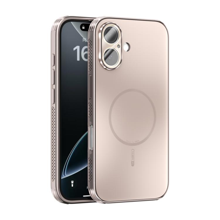 Custodia per telefono ABEEL con finitura satinata e dissipazione del calore, ideale per MagSafe, con pellicola protettiva per l'obiettivo., For iPhone 16, For iPhone 15 Pro Max, For iPhone 15 Pro, For iPhone 15 Plus