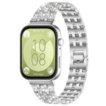 Cinturino per orologio xDfind Five Beads Full Diamond in metallo con diamanti, For Huawei Watch Fit4 / Fit4 Pro / Fit3