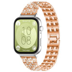 Cinturino per orologio xDfind Five Beads Full Diamond in metallo con diamanti, For Huawei Watch Fit4 / Fit4 Pro / Fit3