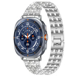 Cinturino per orologio xDfind Five Beads Full Diamond in metallo con diamanti, For Samsung Galaxy Watch Ultra/Ultra 2025, For Samsung Galaxy Watch8 / 8 Classic