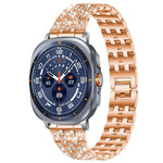 Cinturino per orologio xDfind Five Beads Full Diamond in metallo con diamanti, For Samsung Galaxy Watch Ultra/Ultra 2025, For Samsung Galaxy Watch8 / 8 Classic