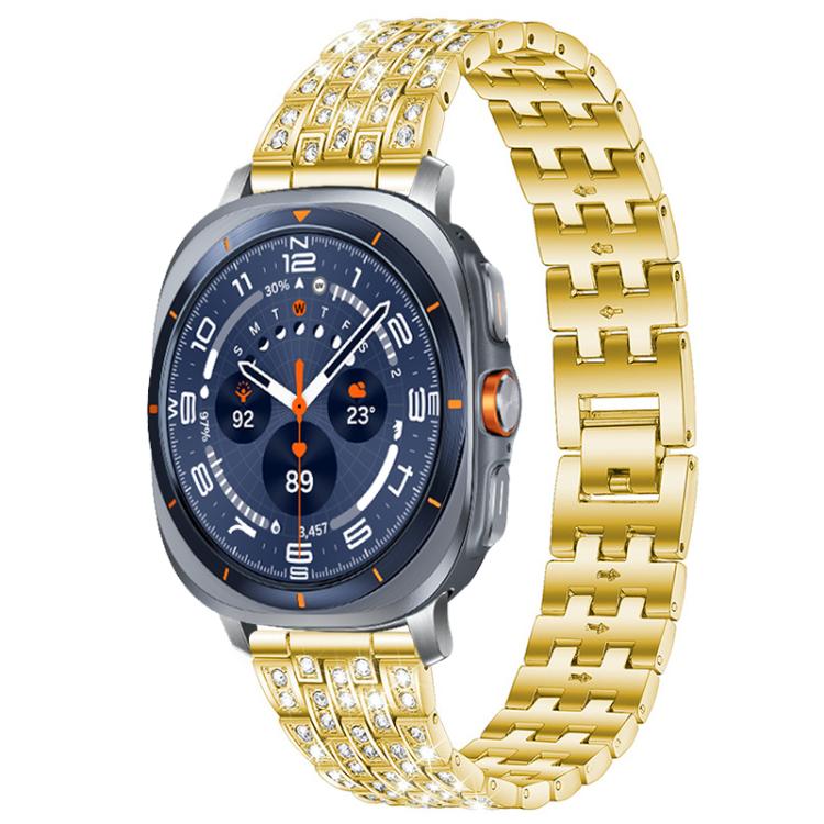 Cinturino per orologio xDfind Five Beads Full Diamond in metallo con diamanti, For Samsung Galaxy Watch Ultra/Ultra 2025, For Samsung Galaxy Watch8 / 8 Classic