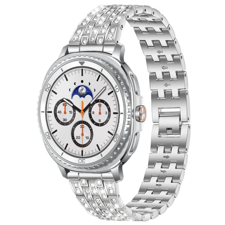 Cinturino per orologio xDfind Five Beads Full Diamond in metallo con diamanti, For Samsung Galaxy Watch Ultra/Ultra 2025, For Samsung Galaxy Watch8 / 8 Classic