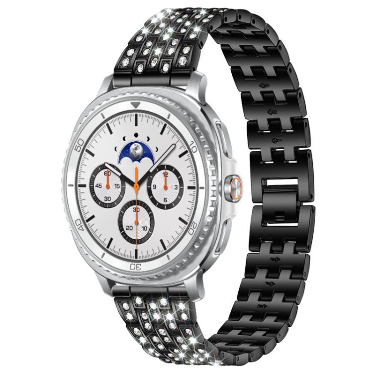 Cinturino per orologio xDfind Five Beads Full Diamond in metallo con diamanti, For Samsung Galaxy Watch Ultra/Ultra 2025, For Samsung Galaxy Watch8 / 8 Classic