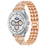 Cinturino per orologio xDfind Five Beads Full Diamond in metallo con diamanti, For Samsung Galaxy Watch Ultra/Ultra 2025, For Samsung Galaxy Watch8 / 8 Classic