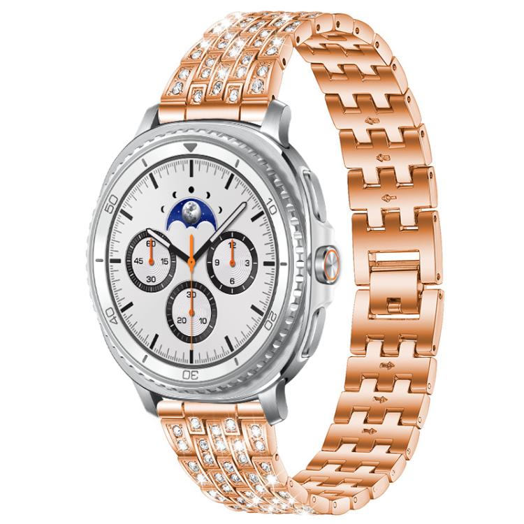 Cinturino per orologio xDfind Five Beads Full Diamond in metallo con diamanti, For Samsung Galaxy Watch Ultra/Ultra 2025, For Samsung Galaxy Watch8 / 8 Classic