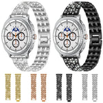 Cinturino per orologio xDfind Five Beads Full Diamond in metallo con diamanti, For Samsung Galaxy Watch Ultra/Ultra 2025, For Samsung Galaxy Watch8 / 8 Classic