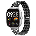 Cinturino per orologio xDfind Five Beads Full Diamond in metallo con diamanti, For Xiaomi Band 9 Pro/8 Pro/Redmi Watch6/5/4