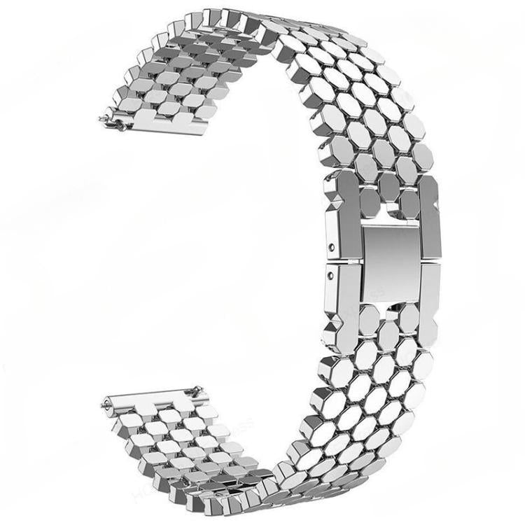 Cinturino per orologio in metallo con texture a squame di pesce xDfind, 22mm, 20mm, 18mm