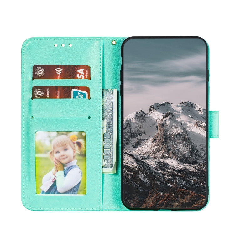 Custodia in pelle sintetica a ribalta orizzontale con motivo mandala in rilievo con supporto e slot per carte e walle e cordino, For Google Pixel 5, For Google Pixel 4a 5G, For Google Pixel 5 XL / Pixel 5 XL