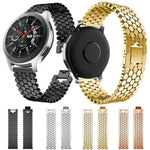 Cinturino per orologio in metallo con texture a squame di pesce xDfind, 22mm, 20mm, 18mm