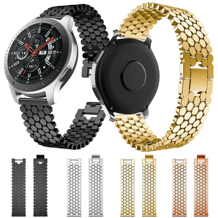 Cinturino per orologio in metallo con texture a squame di pesce xDfind, 22mm, 20mm, 18mm
