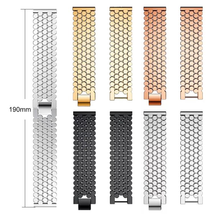 Cinturino per orologio in metallo con texture a squame di pesce xDfind, 22mm, 20mm, 18mm