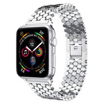Cinturino per orologio in metallo con texture a squame di pesce xDfind, For Apple Watch 42 / 44 / 45 / 46 / 49mm, For Apple Watch 38 / 40 / 41 / S11 42mm