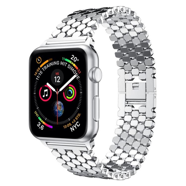 Cinturino per orologio in metallo con texture a squame di pesce xDfind, For Apple Watch 42 / 44 / 45 / 46 / 49mm, For Apple Watch 38 / 40 / 41 / S11 42mm