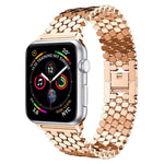 Cinturino per orologio in metallo con texture a squame di pesce xDfind, For Apple Watch 42 / 44 / 45 / 46 / 49mm, For Apple Watch 38 / 40 / 41 / S11 42mm