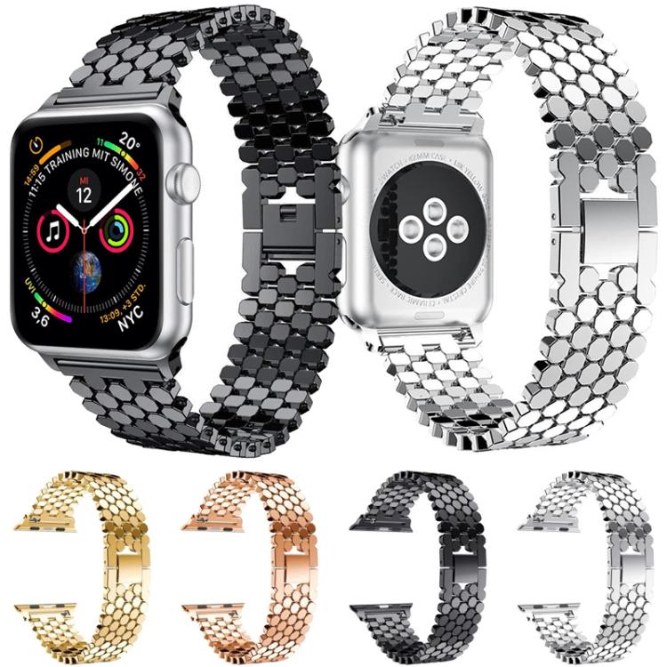 Cinturino per orologio in metallo con texture a squame di pesce xDfind, For Apple Watch 42 / 44 / 45 / 46 / 49mm, For Apple Watch 38 / 40 / 41 / S11 42mm