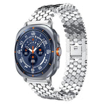 Cinturino per orologio in metallo con texture a squame di pesce xDfind, For Samsung Galaxy Watch Ultra/Ultra 2025, For Samsung Galaxy Watch8 / 8 Classic, For Samsung Galaxy Watch7 / FE / 6 / 5 / 4, For Samsung Galaxy Fit3