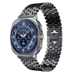 Cinturino per orologio in metallo con texture a squame di pesce xDfind, For Samsung Galaxy Watch Ultra/Ultra 2025, For Samsung Galaxy Watch8 / 8 Classic, For Samsung Galaxy Watch7 / FE / 6 / 5 / 4, For Samsung Galaxy Fit3