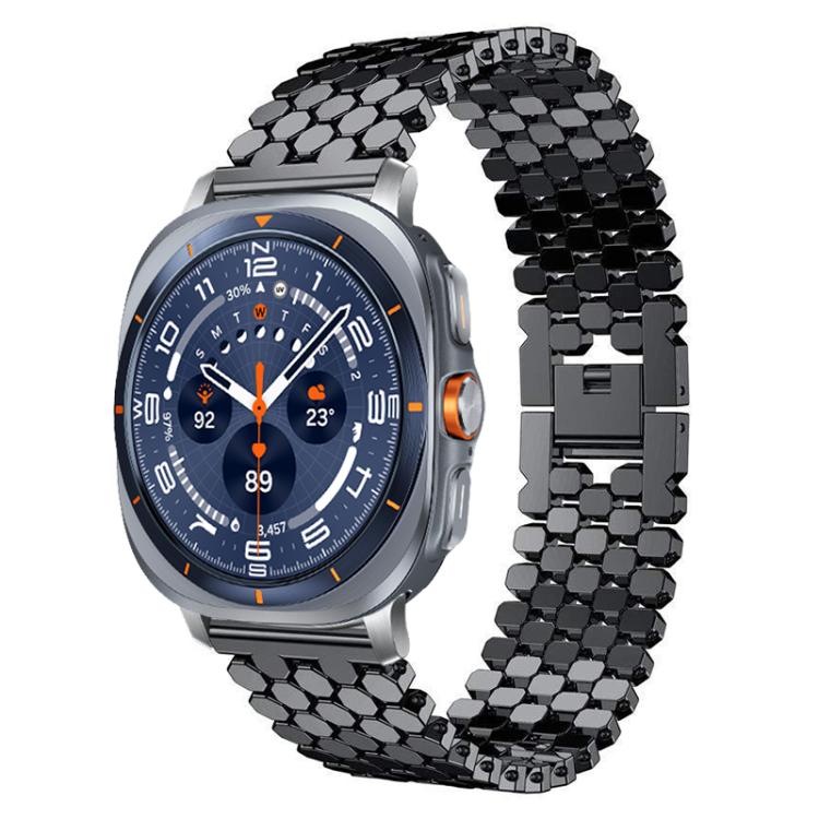 Cinturino per orologio in metallo con texture a squame di pesce xDfind, For Samsung Galaxy Watch Ultra/Ultra 2025, For Samsung Galaxy Watch8 / 8 Classic, For Samsung Galaxy Watch7 / FE / 6 / 5 / 4, For Samsung Galaxy Fit3