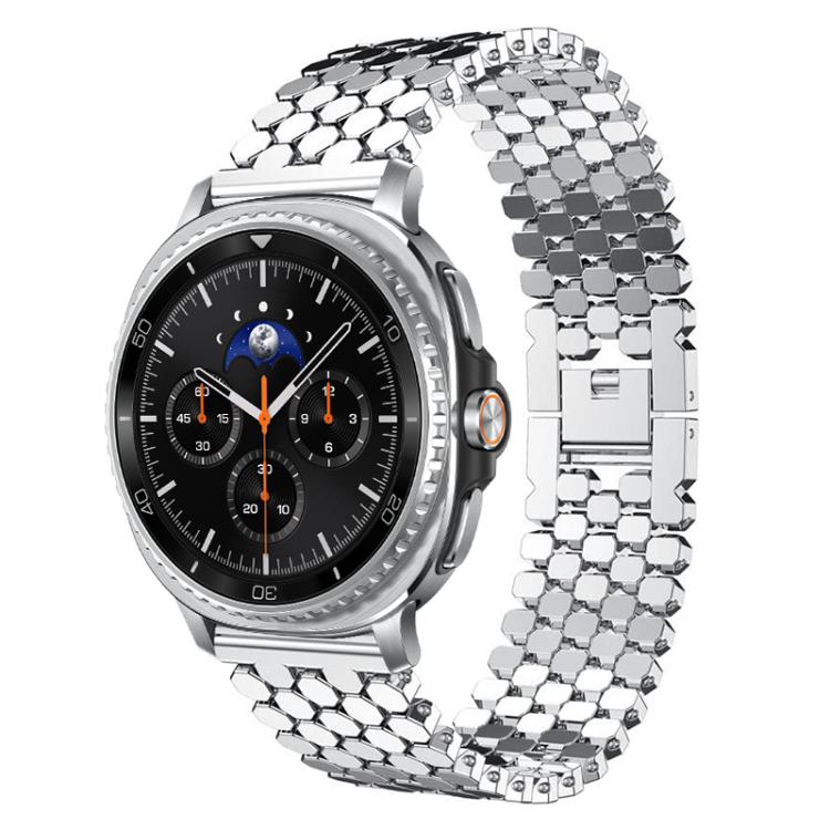 Cinturino per orologio in metallo con texture a squame di pesce xDfind, For Samsung Galaxy Watch Ultra/Ultra 2025, For Samsung Galaxy Watch8 / 8 Classic, For Samsung Galaxy Watch7 / FE / 6 / 5 / 4, For Samsung Galaxy Fit3
