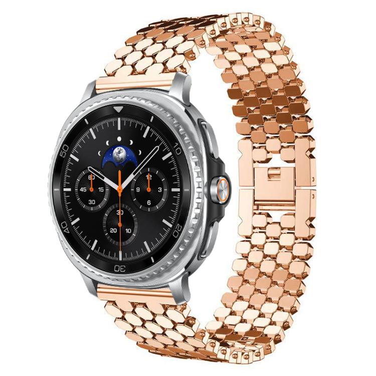 Cinturino per orologio in metallo con texture a squame di pesce xDfind, For Samsung Galaxy Watch Ultra/Ultra 2025, For Samsung Galaxy Watch8 / 8 Classic, For Samsung Galaxy Watch7 / FE / 6 / 5 / 4, For Samsung Galaxy Fit3