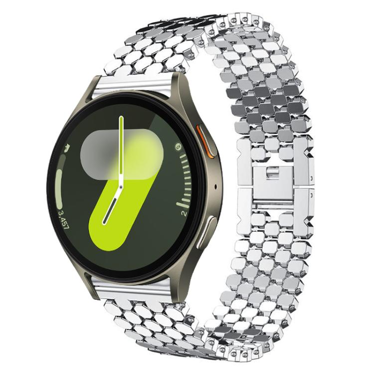 Cinturino per orologio in metallo con texture a squame di pesce xDfind, For Samsung Galaxy Watch Ultra/Ultra 2025, For Samsung Galaxy Watch8 / 8 Classic, For Samsung Galaxy Watch7 / FE / 6 / 5 / 4, For Samsung Galaxy Fit3