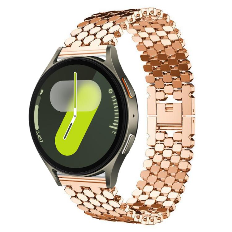 Cinturino per orologio in metallo con texture a squame di pesce xDfind, For Samsung Galaxy Watch Ultra/Ultra 2025, For Samsung Galaxy Watch8 / 8 Classic, For Samsung Galaxy Watch7 / FE / 6 / 5 / 4, For Samsung Galaxy Fit3