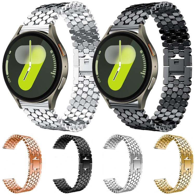 Cinturino per orologio in metallo con texture a squame di pesce xDfind, For Samsung Galaxy Watch Ultra/Ultra 2025, For Samsung Galaxy Watch8 / 8 Classic, For Samsung Galaxy Watch7 / FE / 6 / 5 / 4, For Samsung Galaxy Fit3