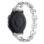 Cinturino per orologio xDfind in acciaio inossidabile con diamanti, 20mm, 22mm