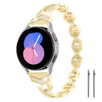Cinturino per orologio xDfind in acciaio inossidabile con diamanti, 20mm, 22mm