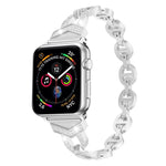 Cinturino per orologio xDfind in acciaio inossidabile con diamanti, For Apple Watch 42 / 44 / 45 / 46 / 49mm, For Apple Watch 38 / 40 / 41 / S10 42mm