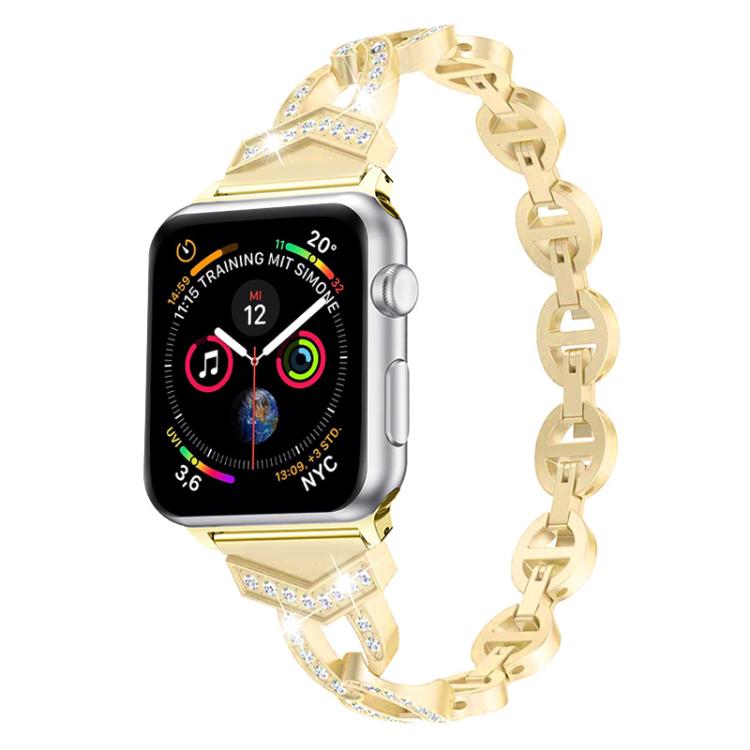 Cinturino per orologio xDfind in acciaio inossidabile con diamanti, For Apple Watch 42 / 44 / 45 / 46 / 49mm, For Apple Watch 38 / 40 / 41 / S10 42mm