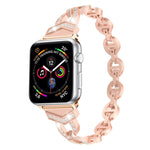 Cinturino per orologio xDfind in acciaio inossidabile con diamanti, For Apple Watch 42 / 44 / 45 / 46 / 49mm, For Apple Watch 38 / 40 / 41 / S10 42mm