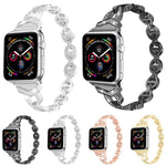 Cinturino per orologio xDfind in acciaio inossidabile con diamanti, For Apple Watch 42 / 44 / 45 / 46 / 49mm, For Apple Watch 38 / 40 / 41 / S10 42mm