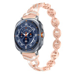 Cinturino per orologio xDfind in acciaio inossidabile con diamanti, For Samsung Galaxy Watch Ultra/Ultra 2025, For Samsung Galaxy Watch8 / 8 Classic
