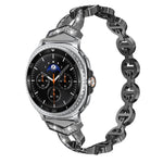 Cinturino per orologio xDfind in acciaio inossidabile con diamanti, For Samsung Galaxy Watch Ultra/Ultra 2025, For Samsung Galaxy Watch8 / 8 Classic