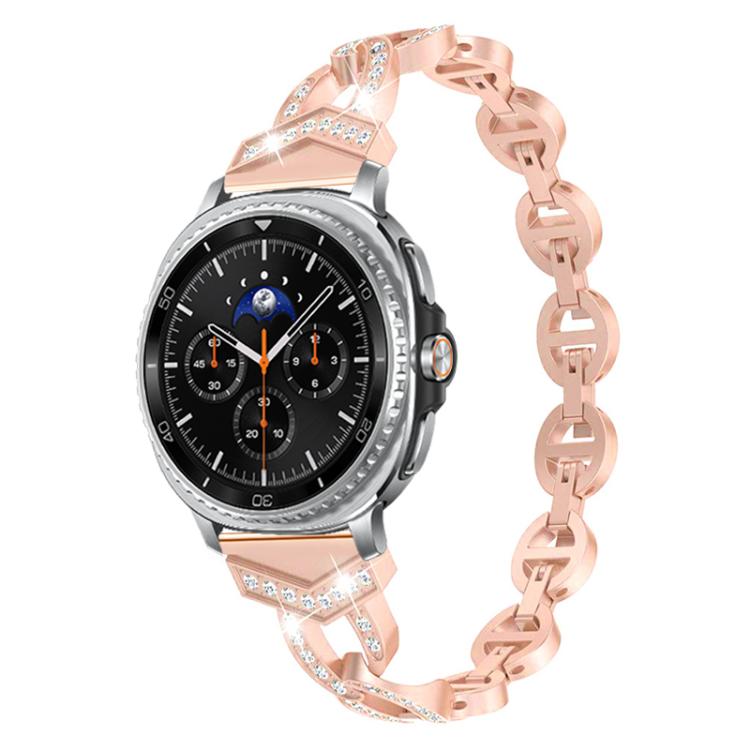 Cinturino per orologio xDfind in acciaio inossidabile con diamanti, For Samsung Galaxy Watch Ultra/Ultra 2025, For Samsung Galaxy Watch8 / 8 Classic