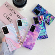 Custodia protettiva in TPU con motivo marmo per Samsung Galaxy No