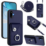 Custodia per telefono con anello porta carte e cordino lungo, For Samsung Galaxy F06 5G / M06 5G