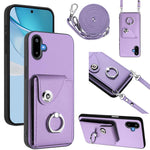 Custodia per telefono con anello porta carte e cordino lungo, For Samsung Galaxy F06 5G / M06 5G