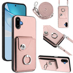 Custodia per telefono con anello porta carte e cordino lungo, For Samsung Galaxy F06 5G / M06 5G