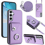 Custodia per telefono con anello porta carte e cordino lungo, For Samsung Galaxy A26 5G, For Samsung Galaxy A06 4G