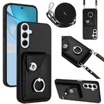 Custodia per telefono con anello porta carte e cordino lungo, For Samsung Galaxy A26 5G, For Samsung Galaxy A06 4G