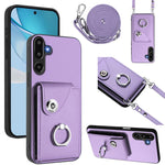 Custodia per telefono con anello porta carte e cordino lungo, For Samsung Galaxy M56 5G, For Samsung Galaxy M16 5G / F16 5G, For Samsung Galaxy M35 5G