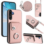 Custodia per telefono con anello porta carte e cordino lungo, For Samsung Galaxy M56 5G, For Samsung Galaxy M16 5G / F16 5G, For Samsung Galaxy M35 5G