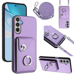 Custodia per telefono con anello porta carte e cordino lungo, For Samsung Galaxy M56 5G, For Samsung Galaxy M16 5G / F16 5G, For Samsung Galaxy M35 5G