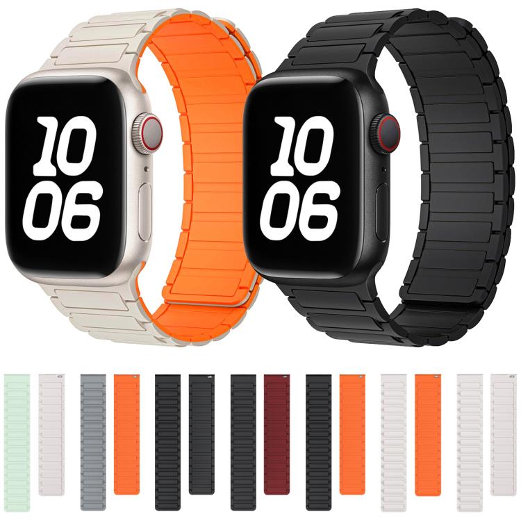 Cinturino per orologio magnetico in silicone a forma di I xDfind, For Apple Watch 42 / 44 / 45 / 46 / 49mm, For Apple Watch 38 / 40 / 41 / S10 42mm