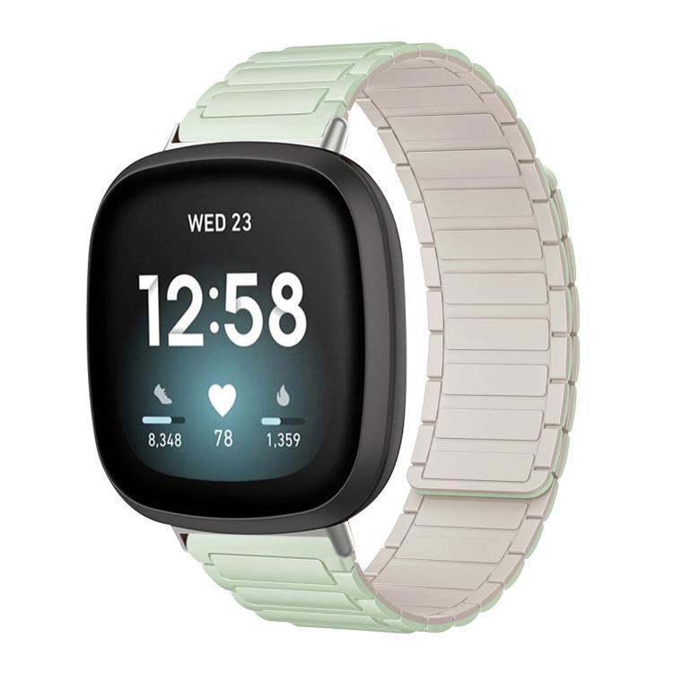 Cinturino per orologio magnetico in silicone a forma di I xDfind, For Fitbit Versa 4 / 3 / Sense 2 / Sense